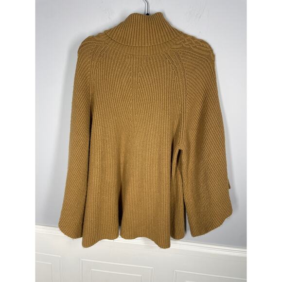 Anthropologie, fits like Large, Camel Brown Sweater, Celtic Knit Sleeve, Relaxed - Picture 6 of 7